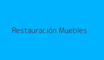 Restauración Muebles